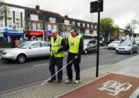 Lions Andy and Roger avoid the cycle lane